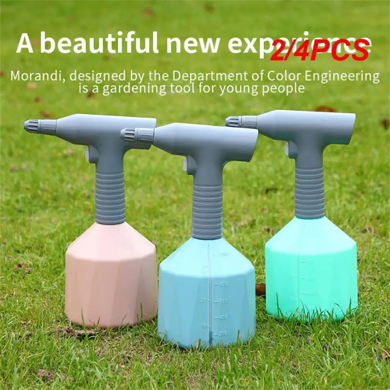 

2/4PCS Electric Spray Bottle 1 Liter Automatic Plant Watering Can Gardening Watering Flower Water Universal Head Disinfection