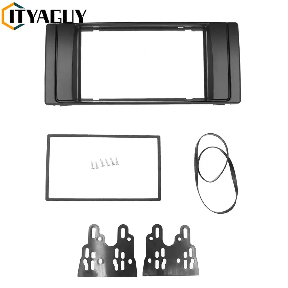 Double 2 Din Radio Fascia For Bmw X5 (e53) 5 (e39) Stereo Facia Frame
