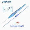 Serrated straight