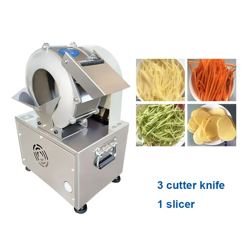 

Potato Shredder Commercial Slicer 220V Vegetable Slicer Shredder Magic Tool for Potato Chips Radish Shreds Garlic Slices