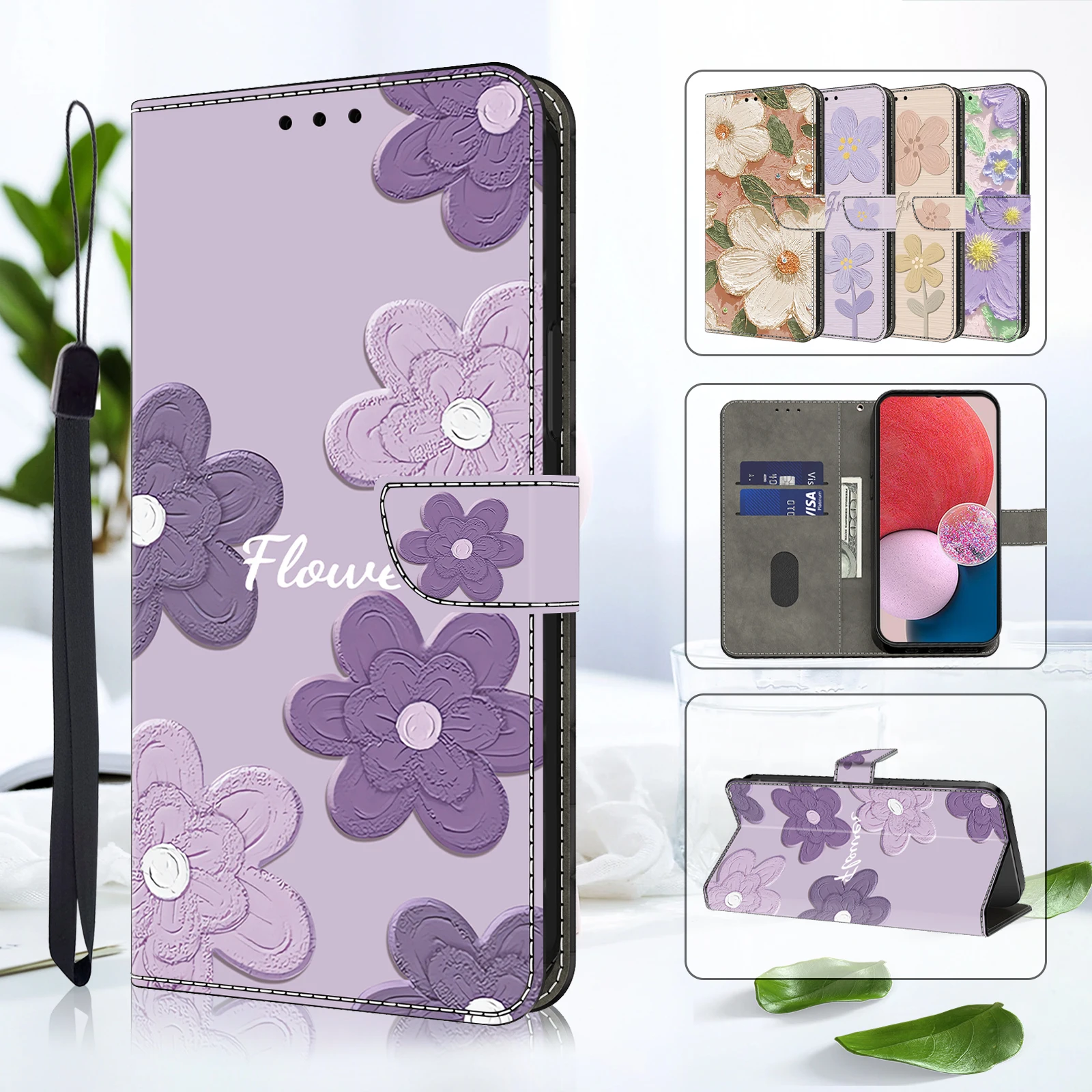 Tirita Wallet Phone Case For IPhone 12 & 12 Pro With Card Holder – Vegan Leather Flip Case/Cover For Women [01. Leopard Print