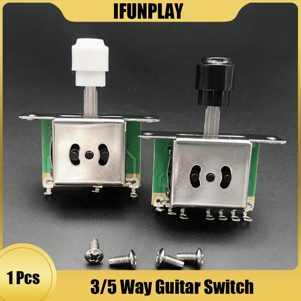 3/5 Way Electric Guitar Pickup Selector Switch with Round