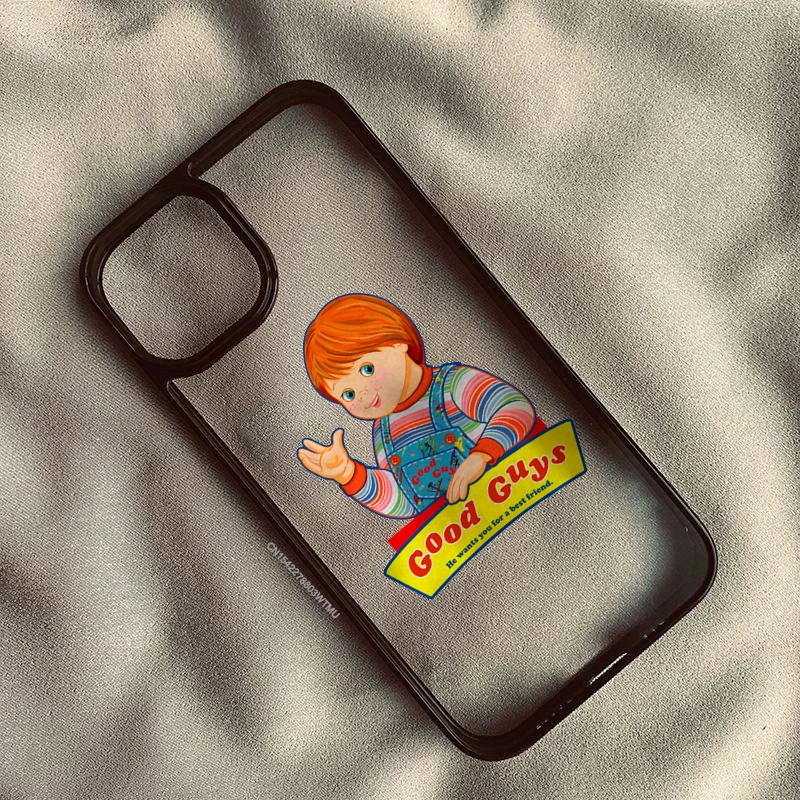Chucky Good Guys Cartoon Movie Shockproof Clear Hard Phone Case Cover