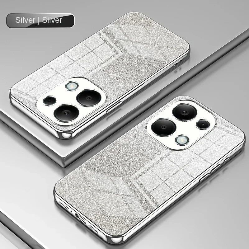 Soft Silicone Bling Glitter Plating Phone Case