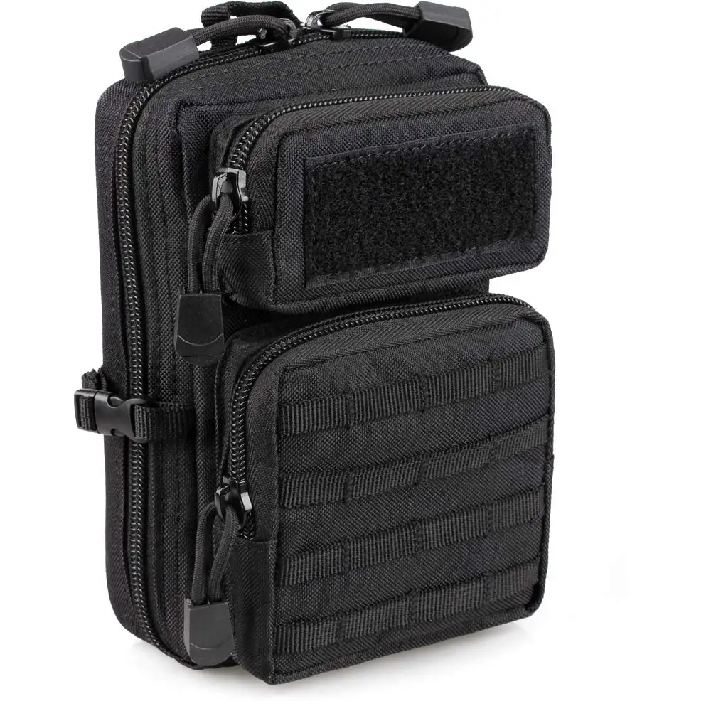 Compact Tactical Utility Pouch with EDC and Medical Storage