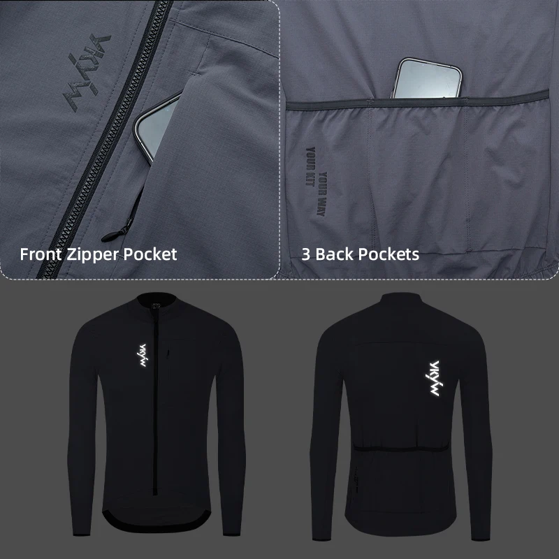 ykyk  YKYWBIKE Men's Cycling Jacket 10-20°C Waterproof Windproof Bicycle