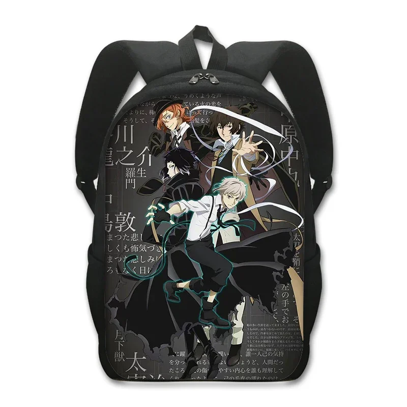 Anime Backpack Daypack - Bungo Stray Dogs Cosplay School Bag, Canvas Bookbag For Students - View #2