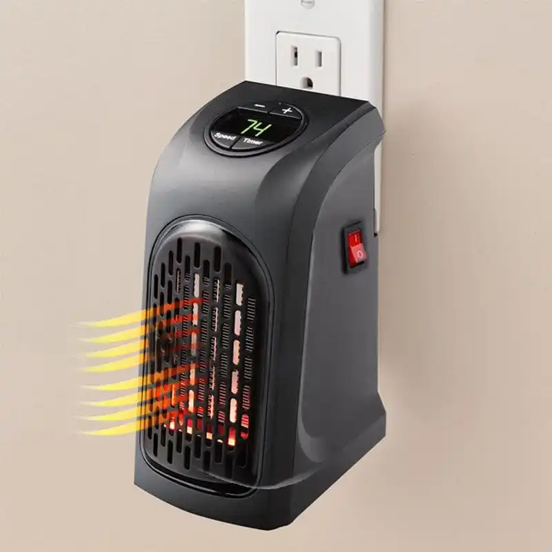 Mini Electric Heater Mini Fan Heater Portable Plug-in Personal Space Warmer  for Indoor Heating Camping Adjustable Thermostat - AliExpress