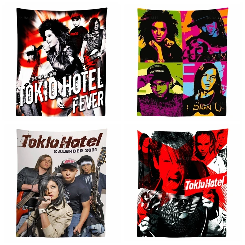 Toyio Hotel Band Tour Fever Pop Rock Schrei Vintage Creatività Album Poster Arazzo Appeso A Parete