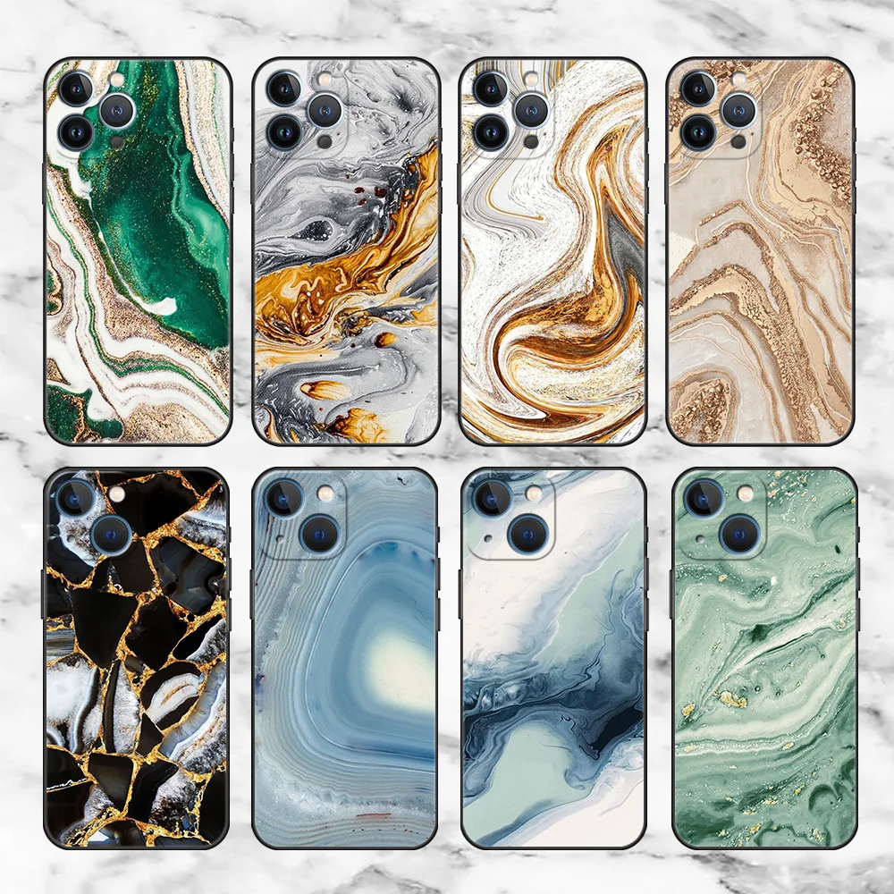 emulsie Wonen strategie Black Marble Case Iphone 8plus | Covers Marble Iphone 8 Glitter - Case  Apple Iphone - Aliexpress
