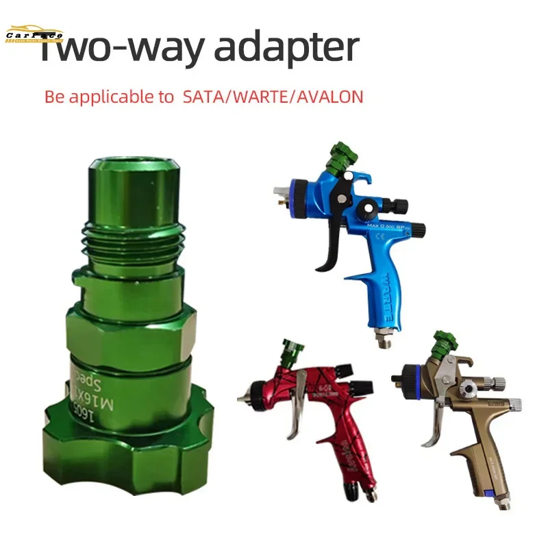 1605 M16*1.5P SATA WARTE Green Airbrush Joint Air Spray Gun Disposable Measuring Cup Car Paint Tool Adapter Link Rod