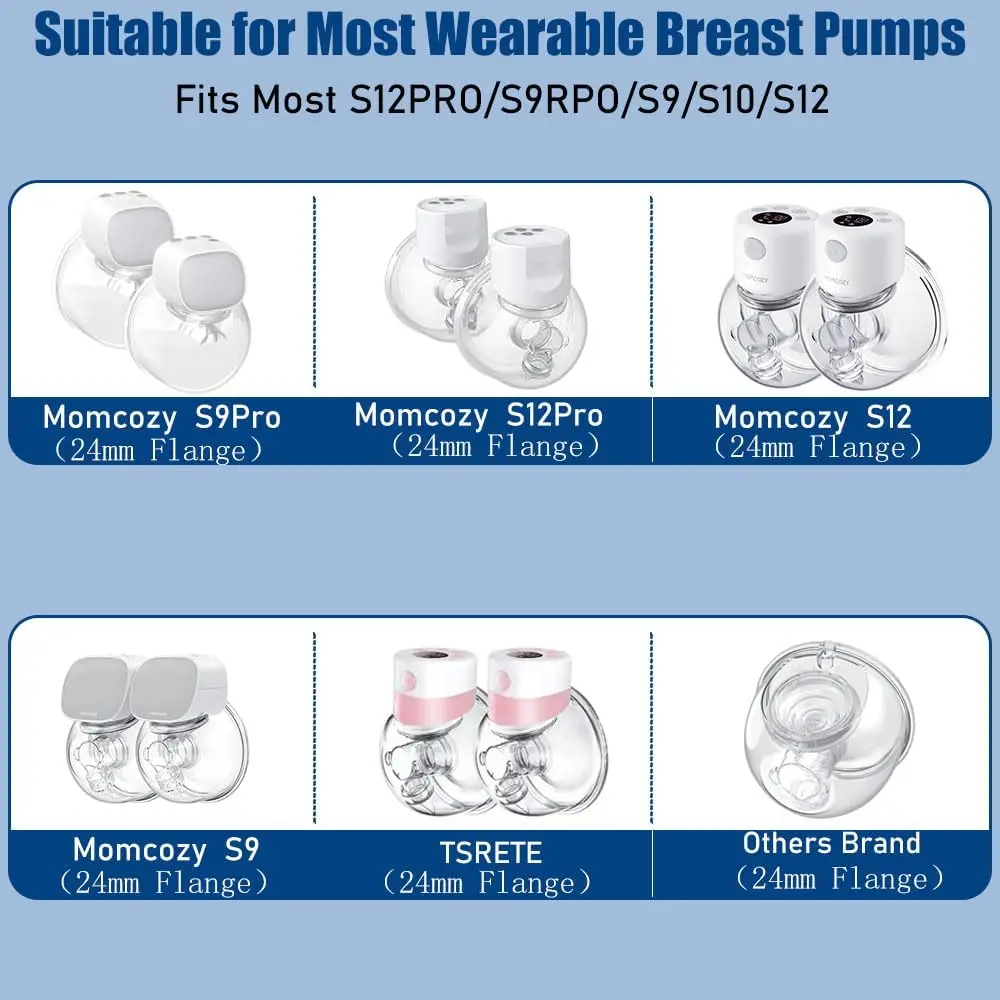 Breast Pumping Accessories Duckbill Valve and Silicone Diaphragm Compatible with Momcozy S12 Pro/S9 Pro/S12/S9 Breast Pump 2