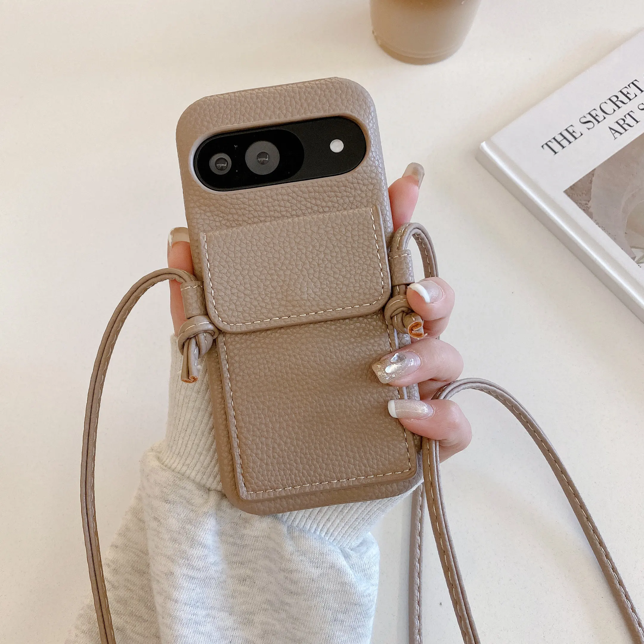 Crossbody Phone Case With Card Holder Wallet For Google Pixel_voghion.com