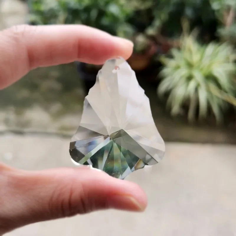 38mm Crystal Suncatcher Chandelier Prism Parts 5pcs Clear Hanging Pendant Home Wedding Window Xmas Decor Figurine Craft sun catcher crystal pendant sun catchers window ornament