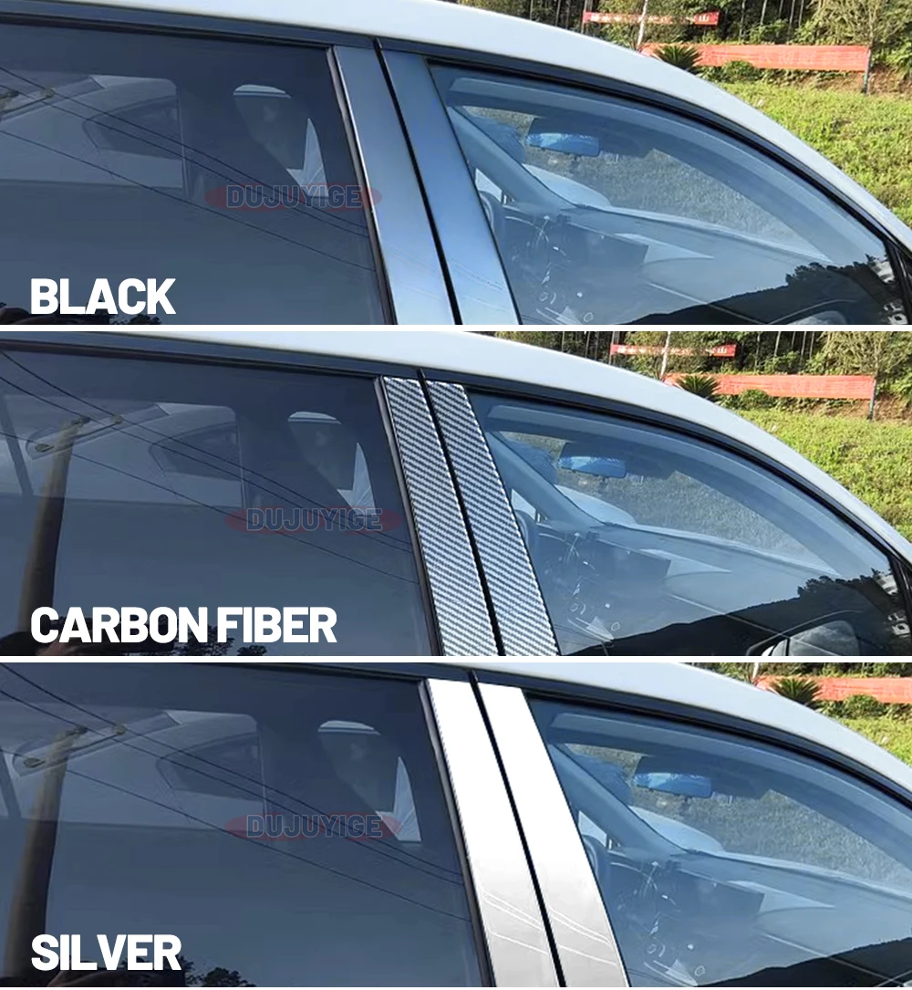 Für Honda CR-V CRV 2023-2024 Carbon-Faser Fenster-Türsäulen-Abdeckung B C Säulenverkleidung Aufkleber – Detail 3