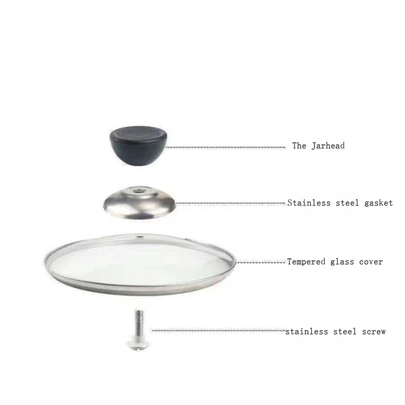 Kitchen tools silicone pot handle grip 3pcs Universal Plastic Glass Pot Button Pot Cover Head Cover Handle Bead Cap Accessories