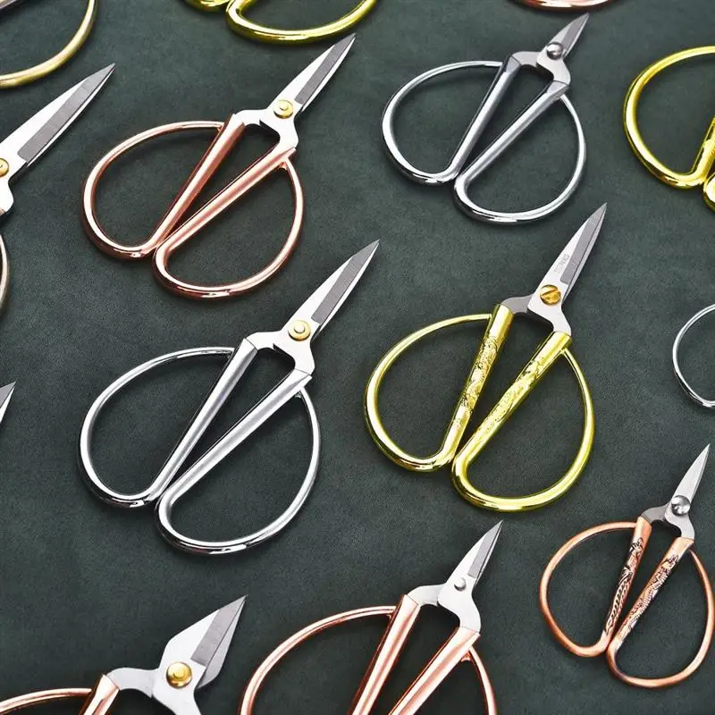 Retro Tailor's Scissors Cross Stitch Antique Vintage Scissors Thread Embroidery Scissor Sewings For Handicraft Household Sewing