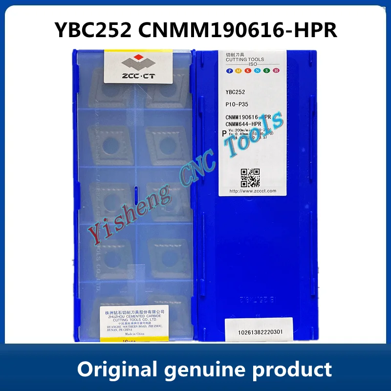 

FREE SHIPPING Original ZCC CT original CNC turning inserts YBC252 CNMM190616-HPR