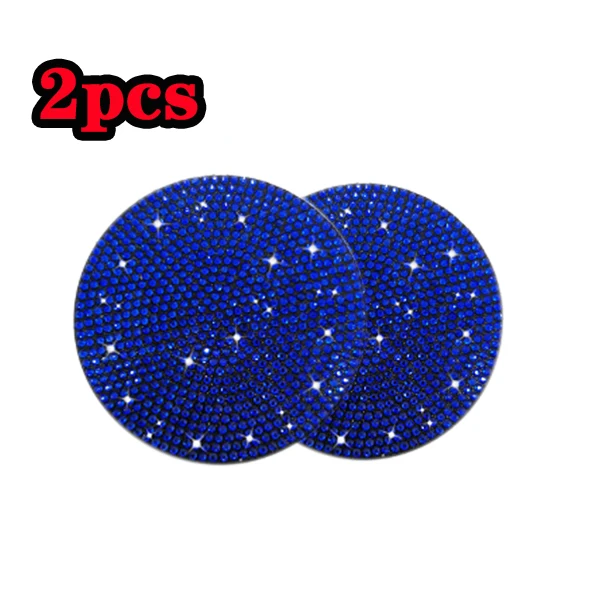 2 pezzi portabicchieri per auto con strass bling tappetino per