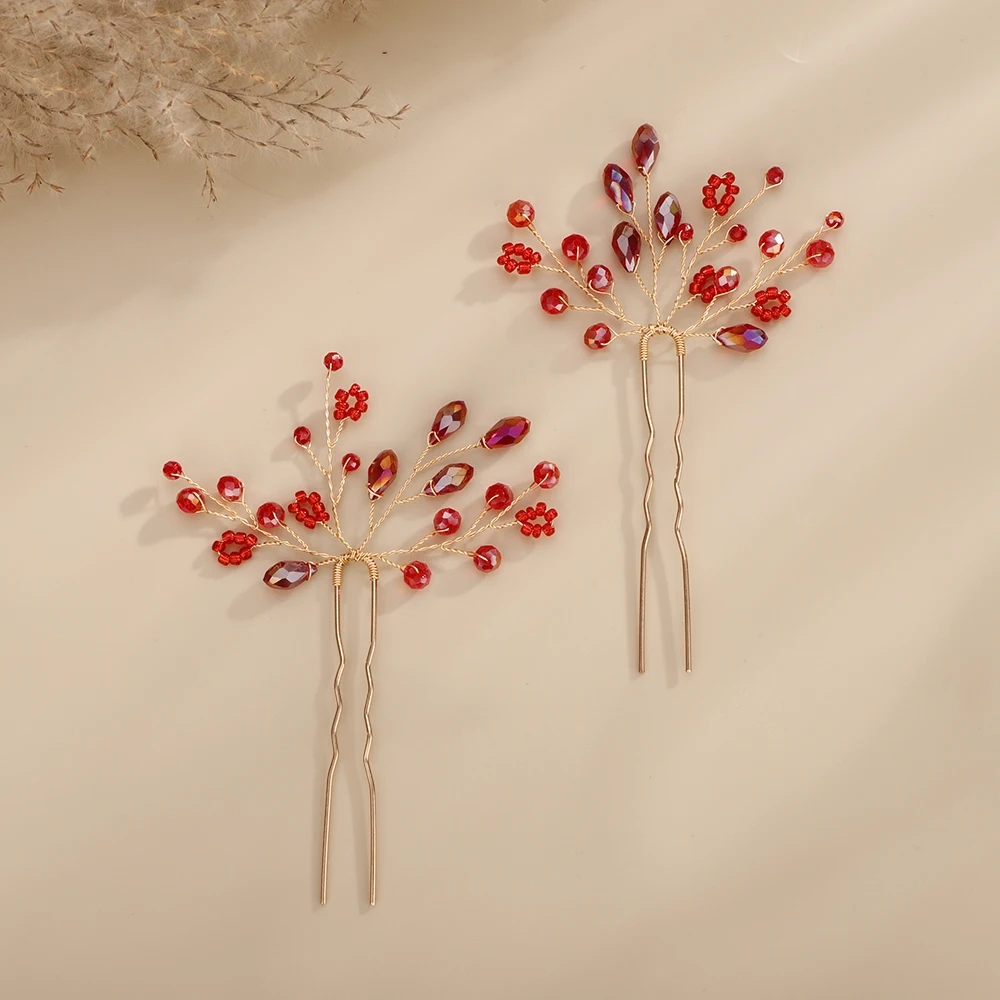 Hair accessories, bridal hair accessories, bridal jewelry set, wedding head jewelry, hairpins, crystal headwear, women, bridesmaids headpieces 4PCS