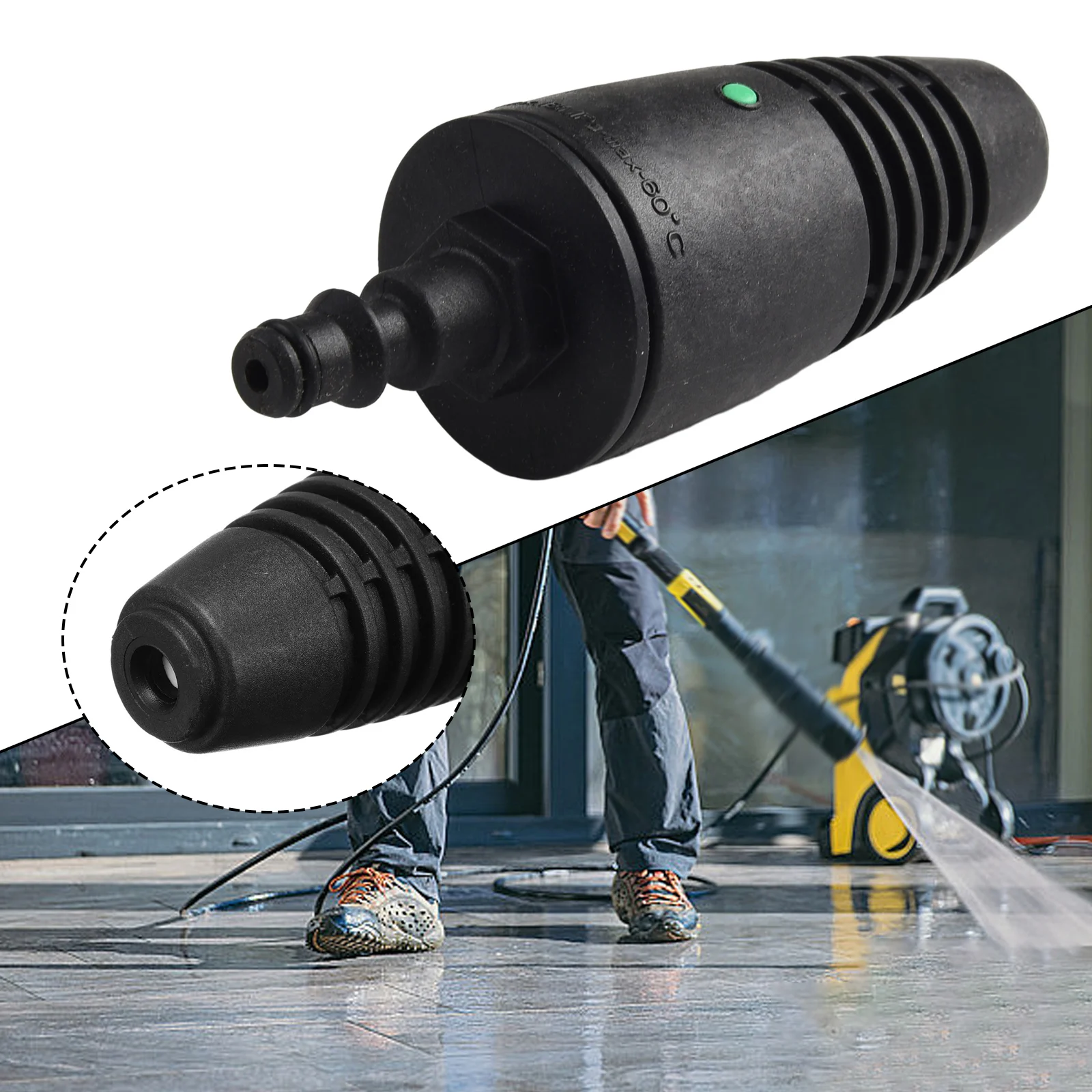 High Pressure Washer Car Wash Water-Gun Rotating Turbo Head Nozzle Spray for Karcher LAVOR COMET VAX Replacement