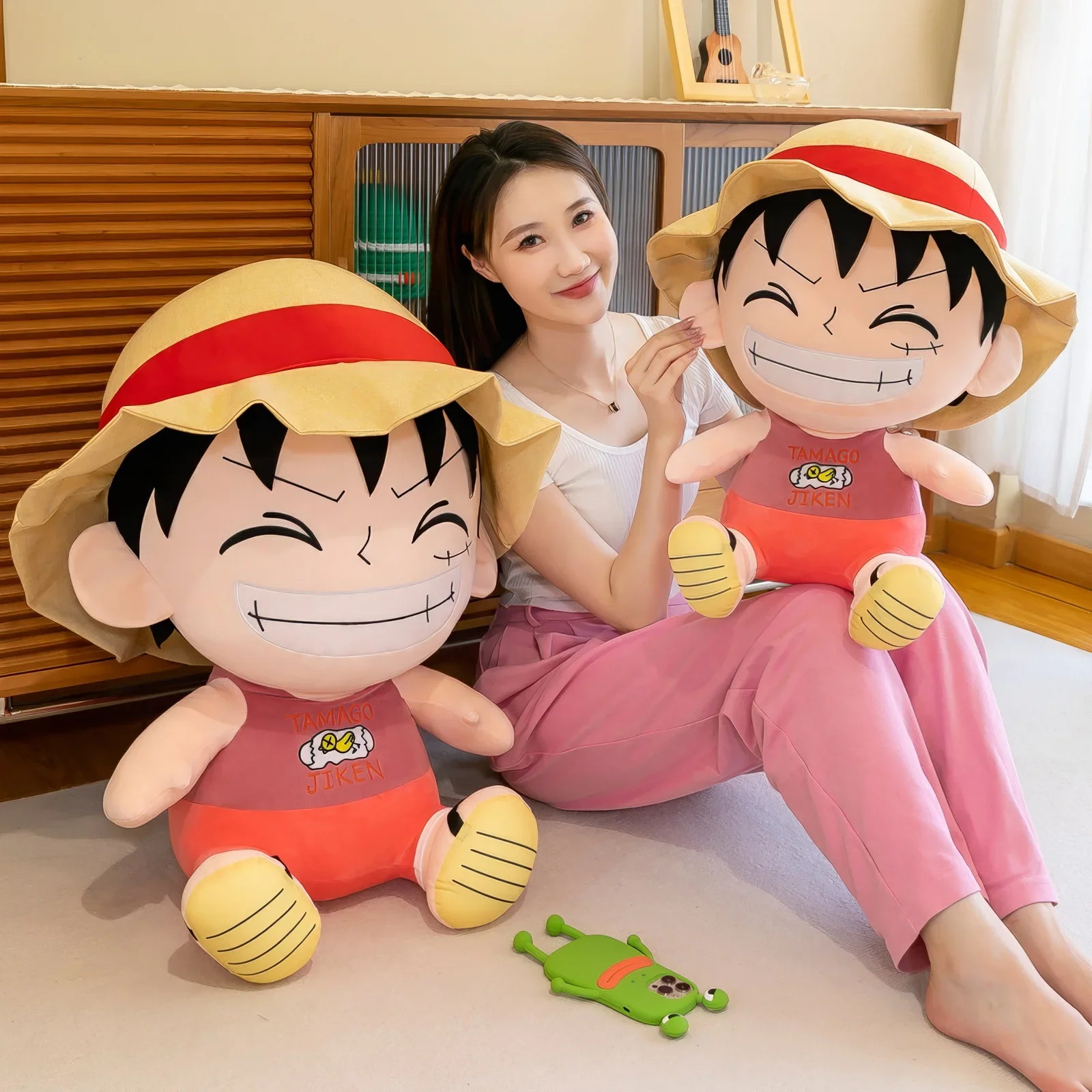 70cm Anime One Piece Monkey D Luffy Plush Toy Cartoon Cute