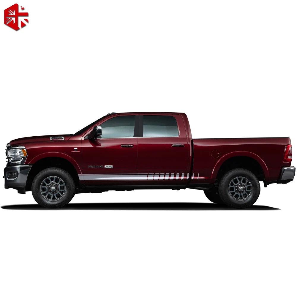 2 stück Auto Körper Tür Side Stripes Rock Decals Aufkleber Für Dodge Ram  1500 TRX Klassische 2500 3500 Chassic CAB 2009-2022