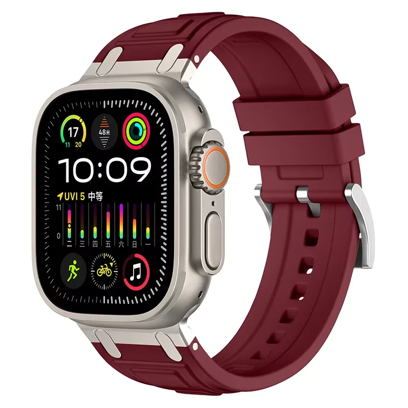 Enhanced Silicone Strap with Modified Metal Integration