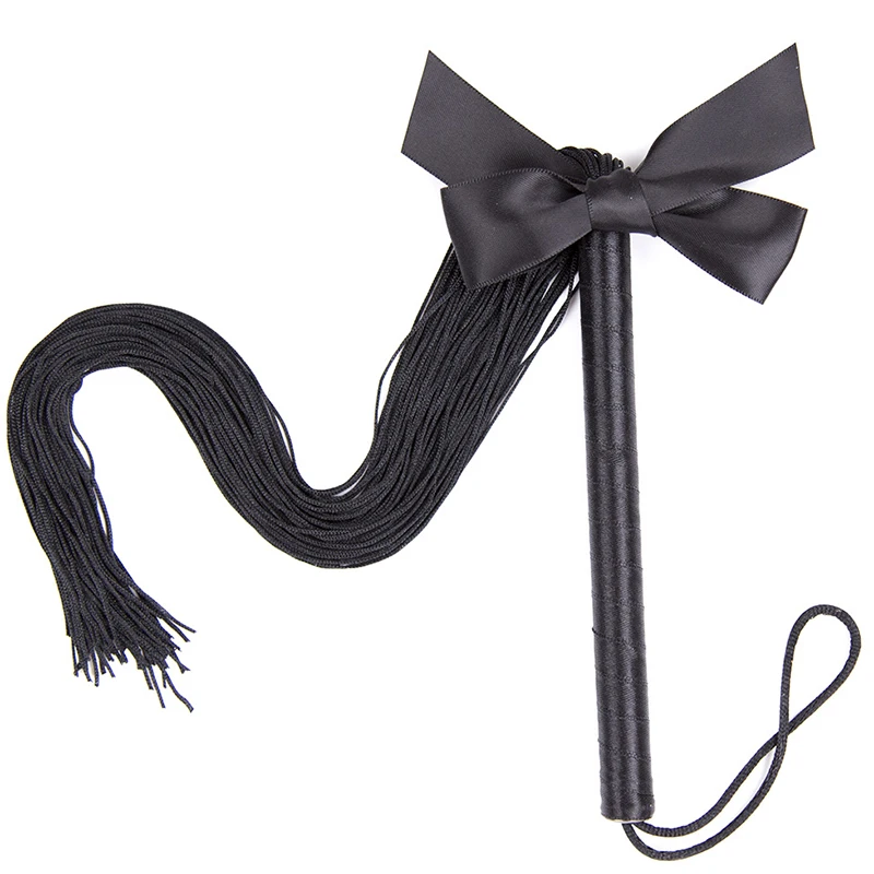 45CM Nylon RopeTassels Horse Whip,HorseRiding Equestrian Training Whip With PU Leather Handle Suitable for Cosplay 6
