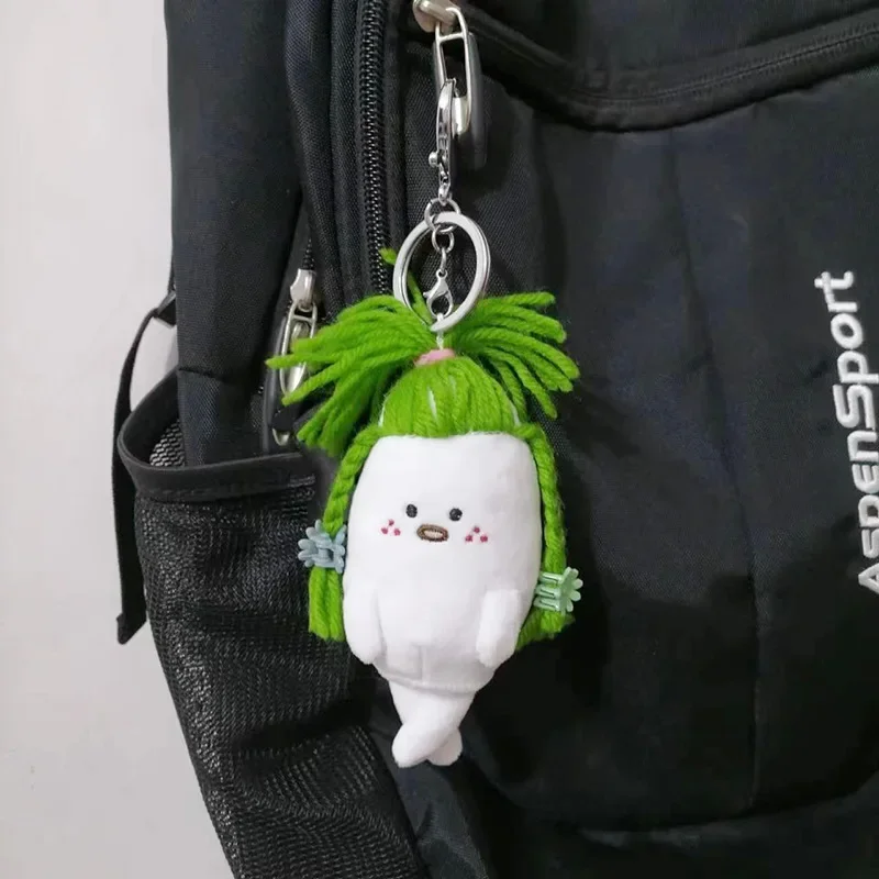 

15cm Creative New Hanging Pieces with Versatile Little Radish Plush Stuffed Doll Bookbag Decoration Key Chain Toys Gift for Girl