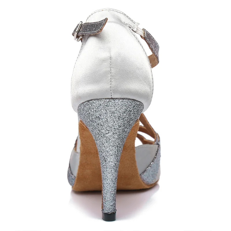 DKZSYIM Women Latin Dance Shoes Silk Pratice Dance Shoes Comfortable Ballroom Dancing Soft sole High Heels Wholesal