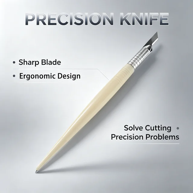 Precision Carving Knife Set, Non-slip Aluminum Alloy Handle Craft Hobby Cutter for Paper Cut Phone Repair Model DIY 1