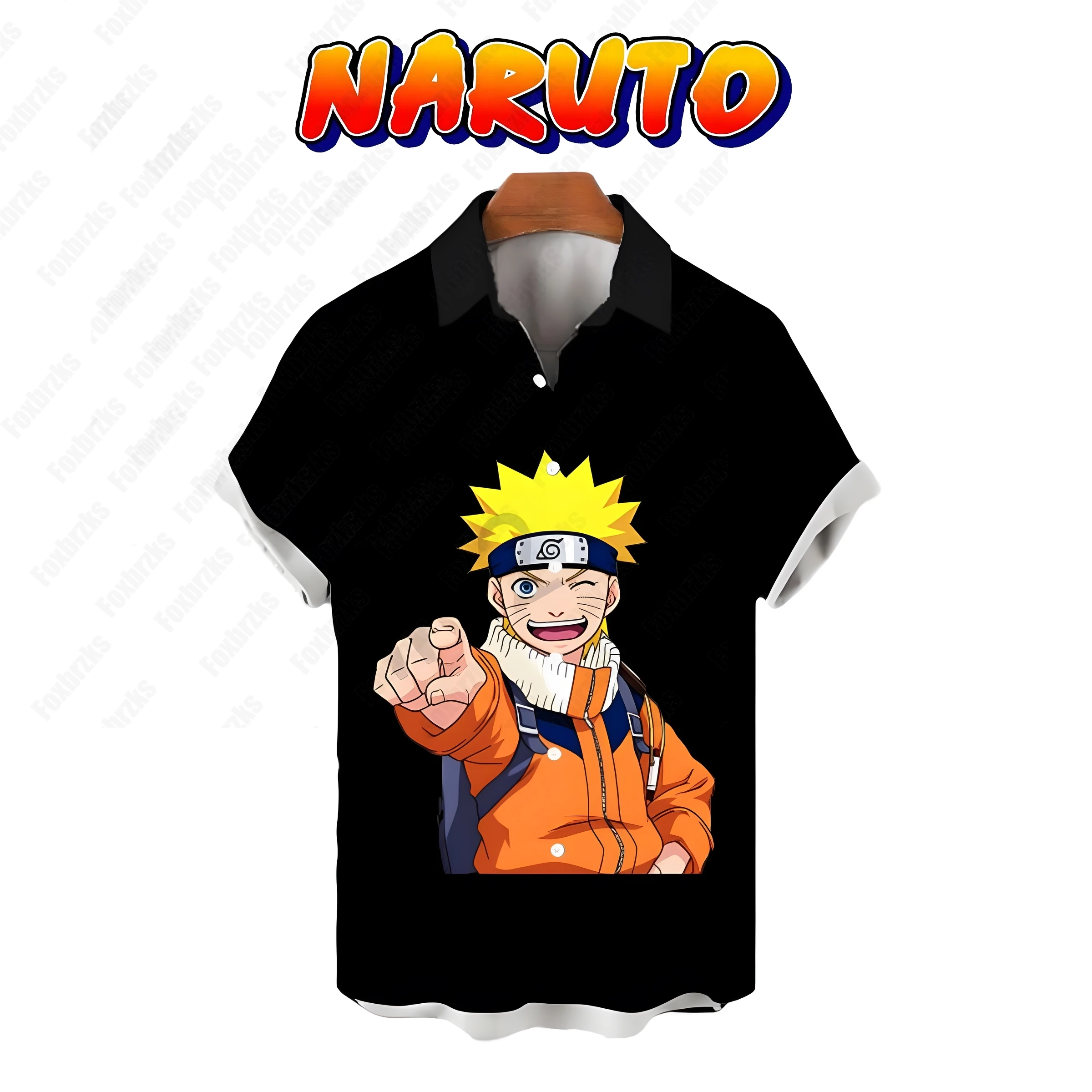 

Naruto Shirts for Men Beach Style Men's Shirt Clothing Y2k Oversized Streetwear Short Sleeve Fashion Anime 5XL Seaside Trip 2024