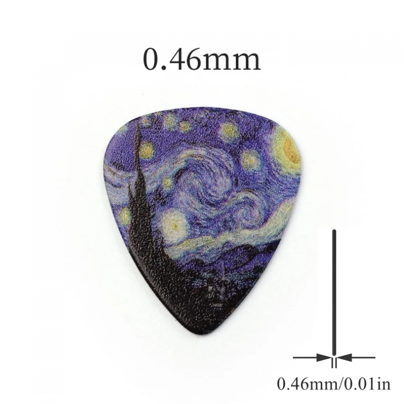 Guitar Picks 1 Piece Starry Sky Celluloid Guitar Pick Acoustic Electric Guitar Paddle Plectrum 0.46mm 0.71mm 0.96mm Picks
