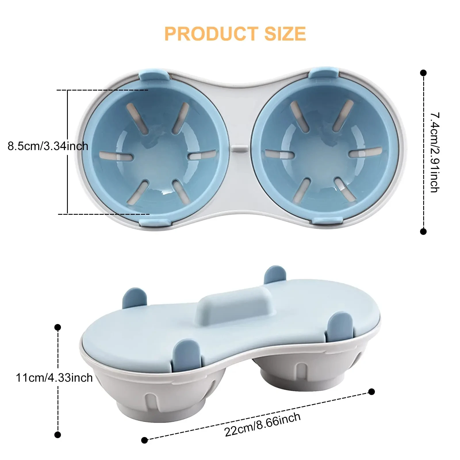 Silicone Egg Cooker 2 Cavity Microwave Egg Poacher for Boiled Eggs and Poached Eggs Kitchen Cooking Gadgets Poached Cups egg poacher silicone egg poacher