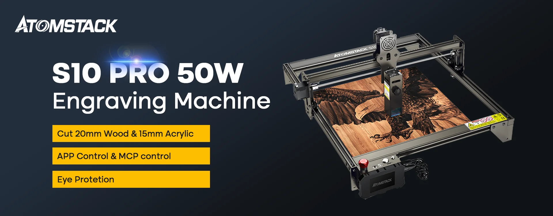 Atomstack X30 S30 A30 Pro DIY CNC Laser Engraving And Cutting Machine With  R1 Rotary Roller F3 Honeycomb Bed FB2 Dustproof Cover