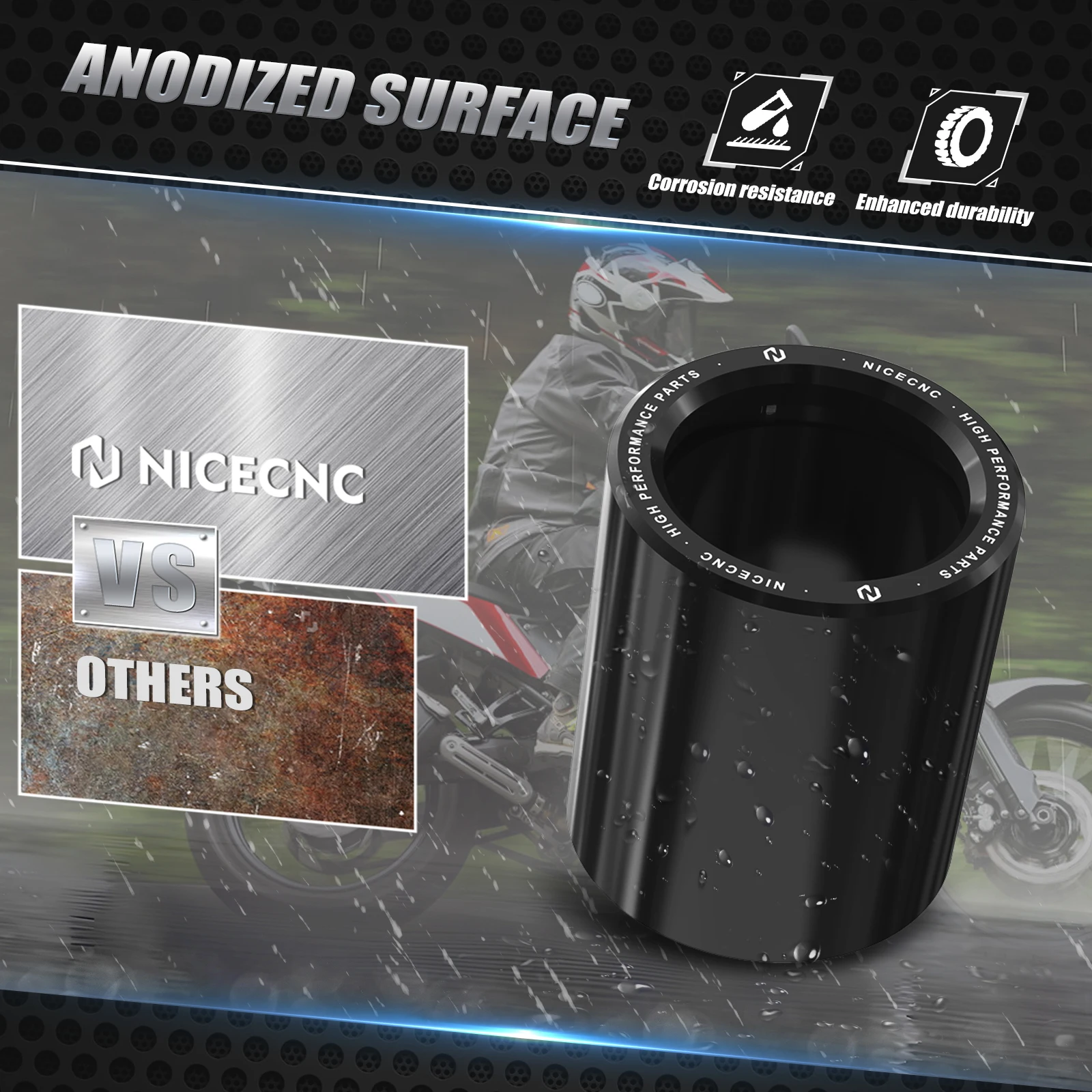 NICECNC Für Yamaha Tenere 700 2019-2024 Motorrad Vorne Hinten Spacer Für Yamaha Tenere 700 Rally Edition 2020-2024 – Detail 8