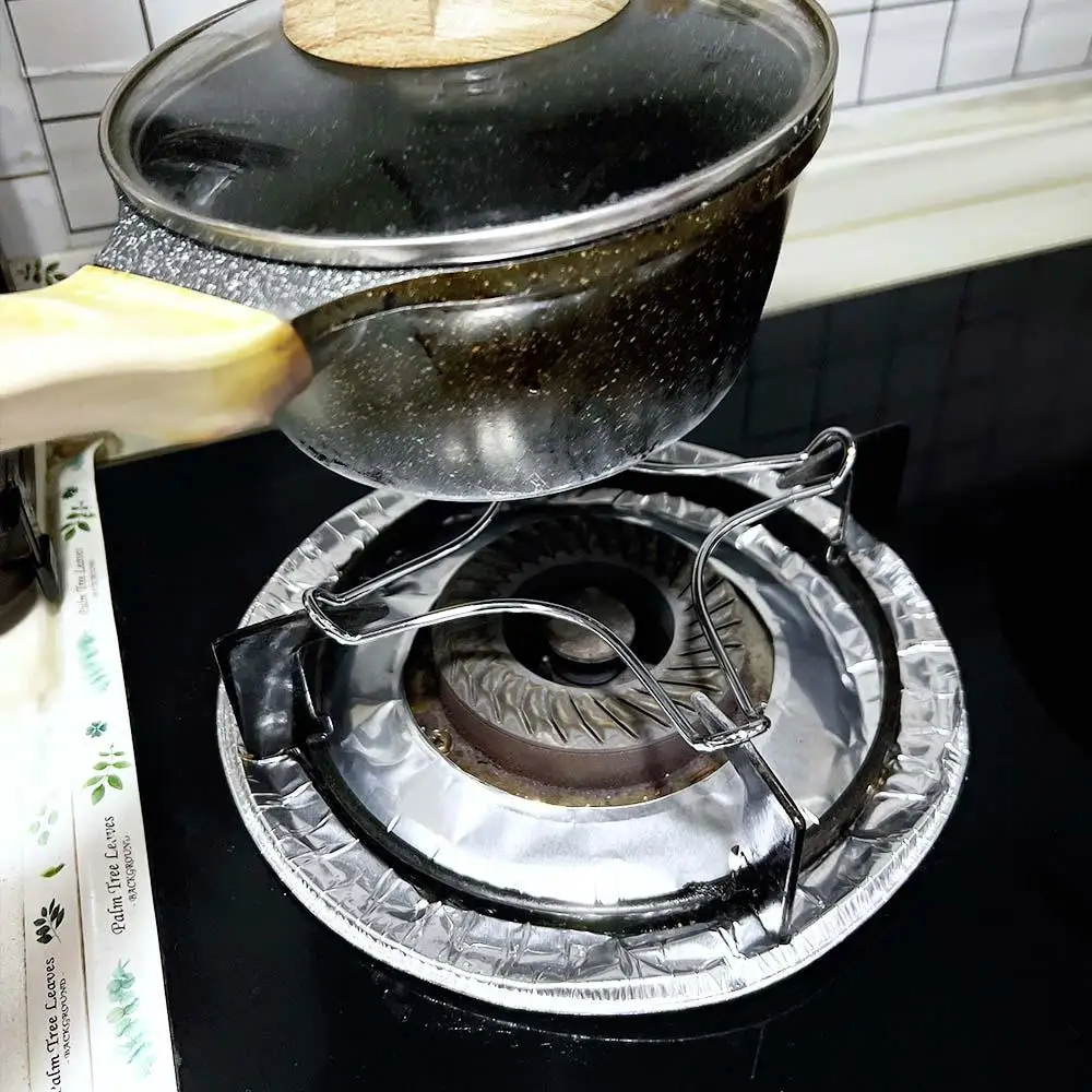Gas Cooker Support Rack Stainless steel Holder Gas Cooker Support Rack Camping Iron Stove Ring Heat Diffuser Pans Small Pot Stand
