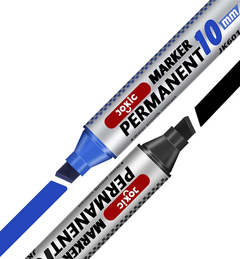 3-farbiger POP-Marker mit großem Fassungsvermögen, 10-mm-Spitze, permanente Marker, schnell trocknend, Logistik-Markierungsstift, Kurierbox-Markierungsstift – Detail 2