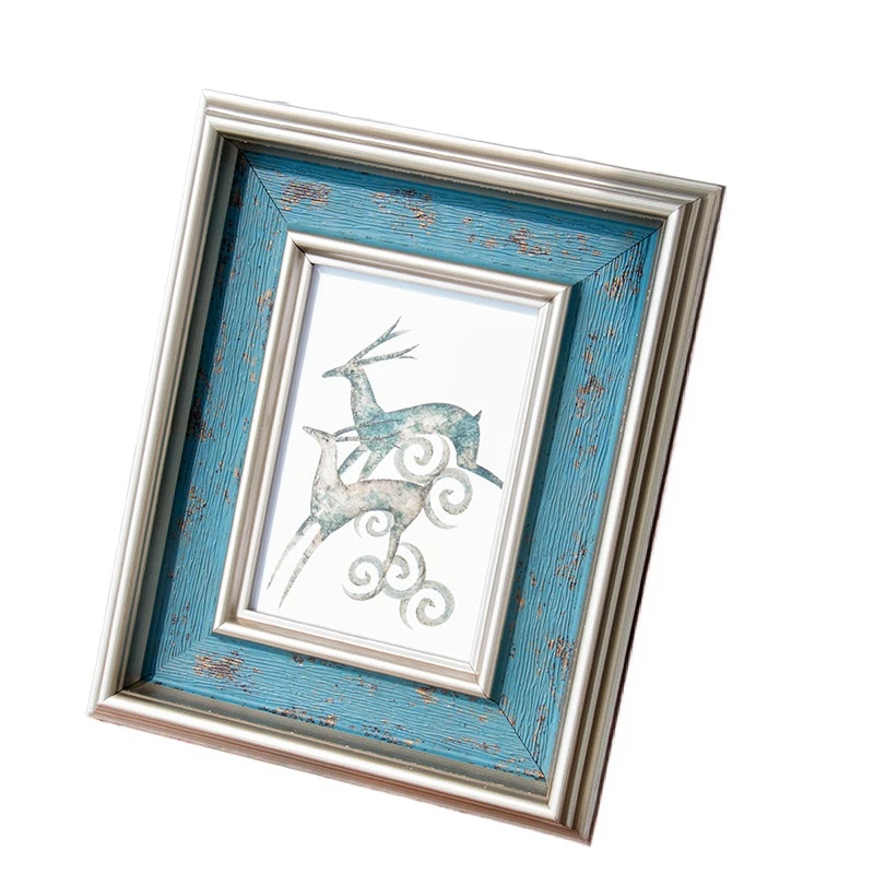 1 Pcs 아메리칸 스타일 사진 프레임 벽 교수형 레트로 크리 에이 티브 디스플레이 스탠드