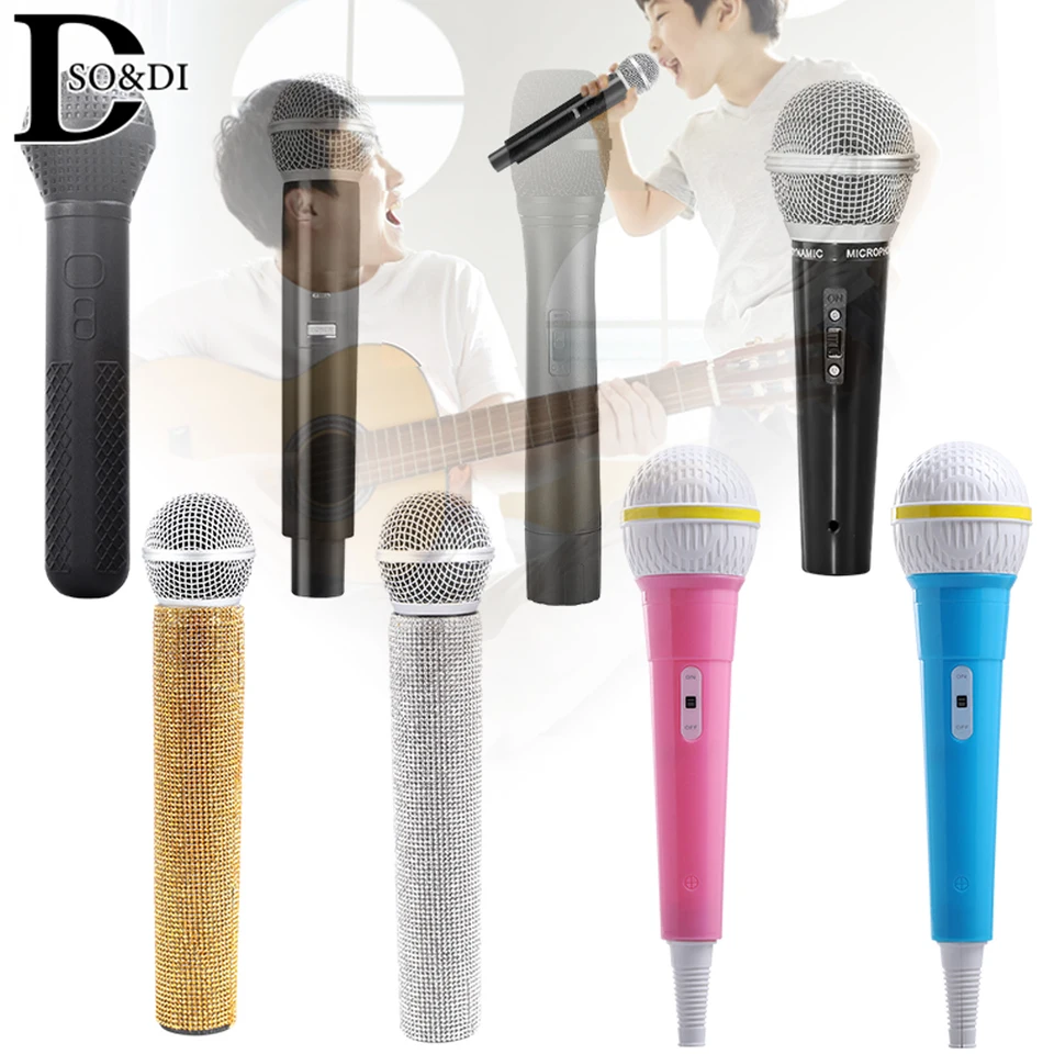 Zehuanyu 4pcs Fake Microphone Model Prop Pretend Microphone Prop Stage Costume Prop For Party