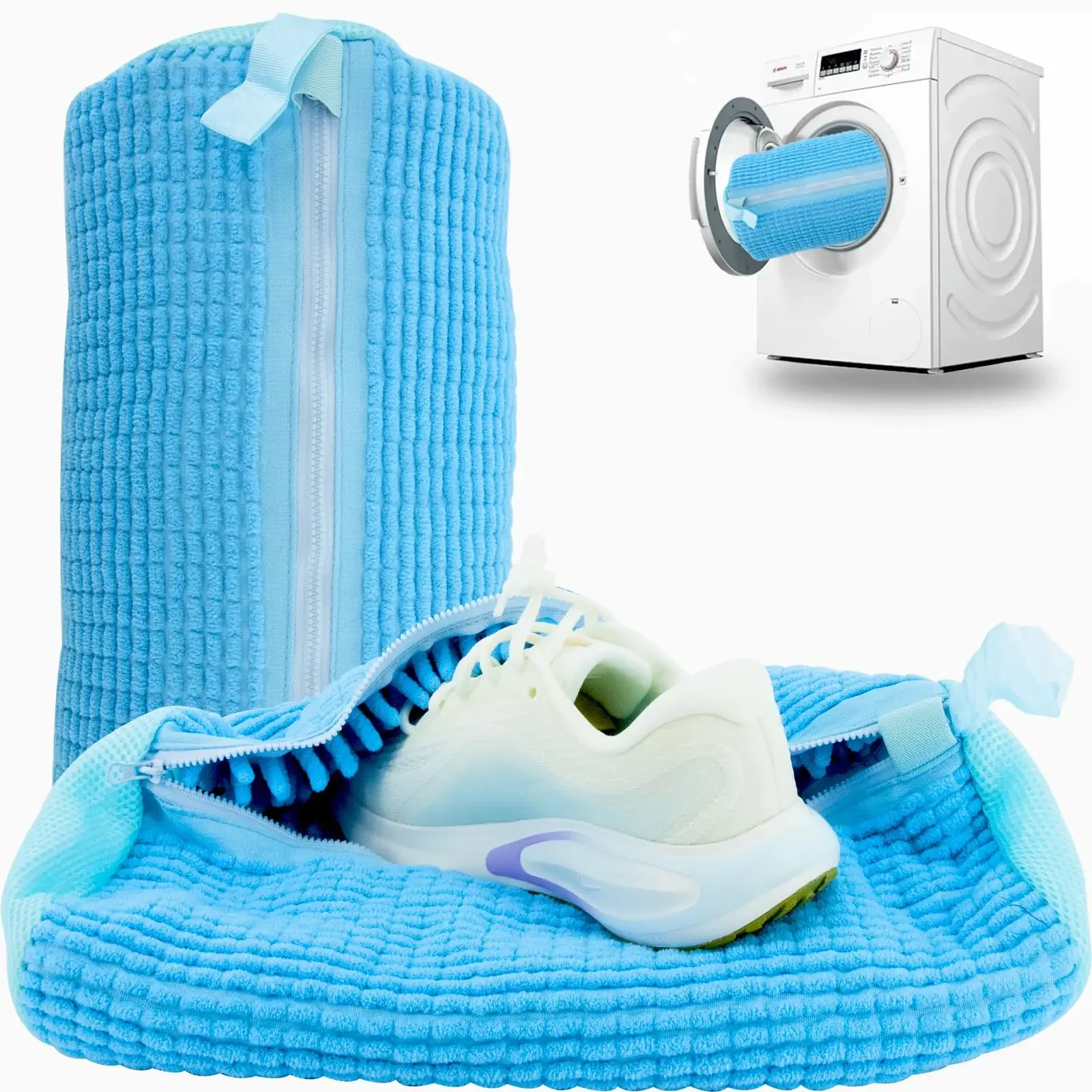 Shoe Washing Bag 360&deg; Deep Clean Durable Sneaker Tennis Shoes Cleaning With Zipper 1/2/3PCS For All Shoes Size Type