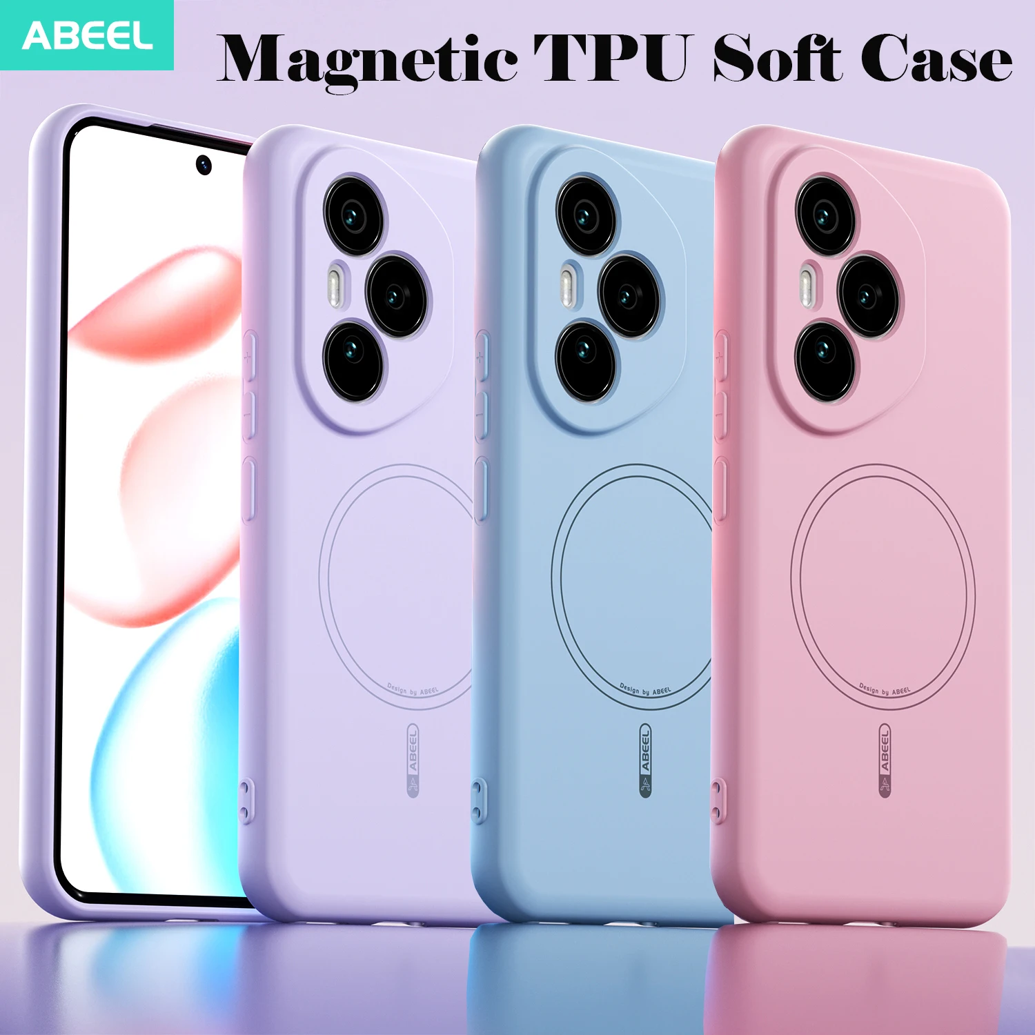 For Honor Pro Magnetic Wireless Charging Shockproof Phone Case with Raised Lens Protection and Soft Touch