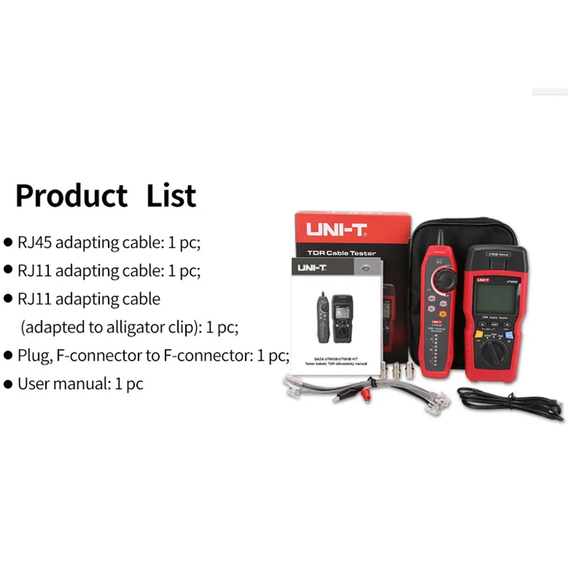 UNI T Network Cable Tester TDR UT685B KIT Cable Tracker Lan Tester RJ45 RJ11 Detector Wiring LCD Display Network Tool 6
