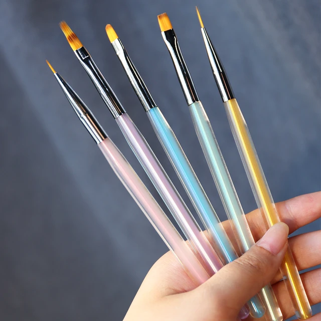 8pcs Nail Art Brushes Nail Gel Polish Painting Brush Drawing Pen Nail Liner  Brush Set For Gel Polish Manicure Salon Diy At Home - Nail Brushes -  AliExpress