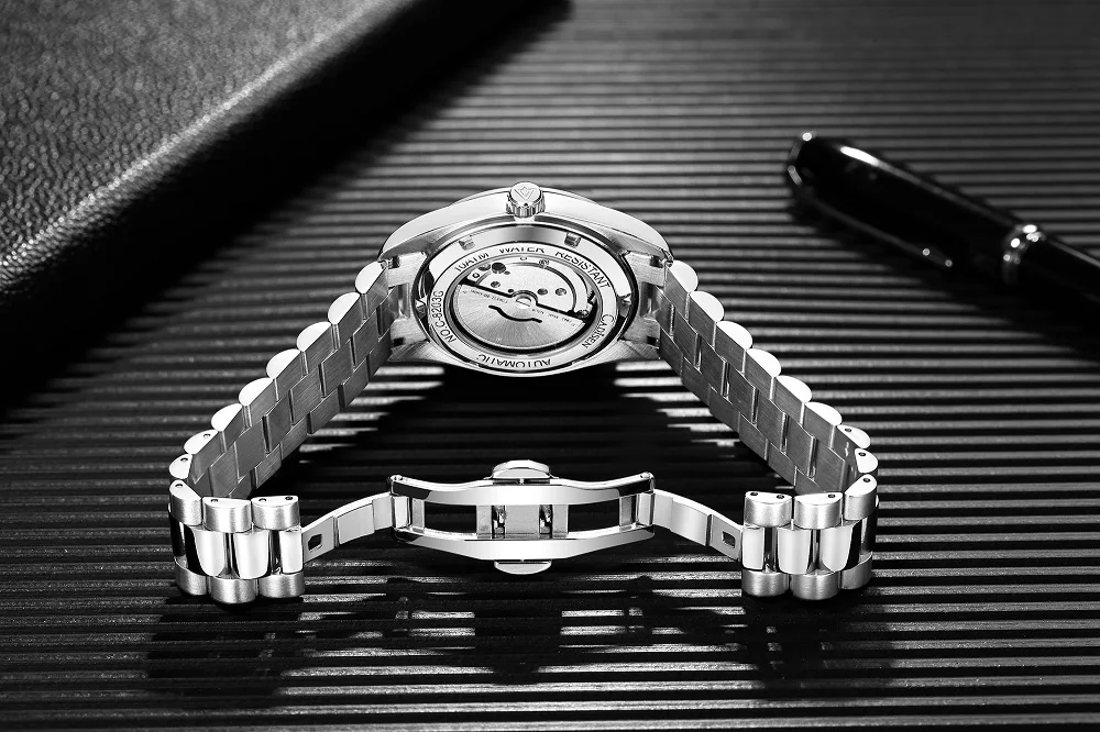 CADISEN Watch for Men 2022 New C8203 Japan Miyota-8285 Movement Mechanical Watches Stainless Steel Waterproof Automatic Watches