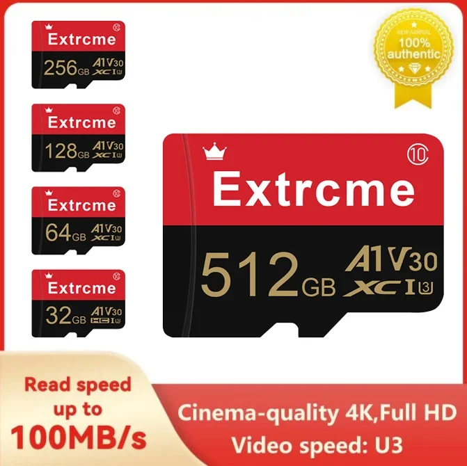 Scheda Di Memoria Sd Scheda Flash Sd/Tf Da 512Gb 32Gb 64Gb Mini Sd Card Uhs-1 Flash Class10 Scheda Di Memoria Da 128Gb Con Adattatore Sd Gratuito