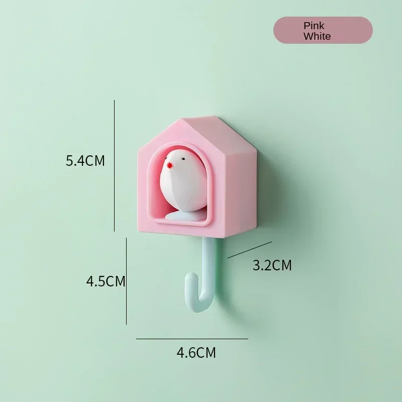 Cute Bird Hook Multi-Function Wall Hanging Door Decoration Coat Shelf Key Clothes Hanger Storage Organizer Kitchen Accessories 5