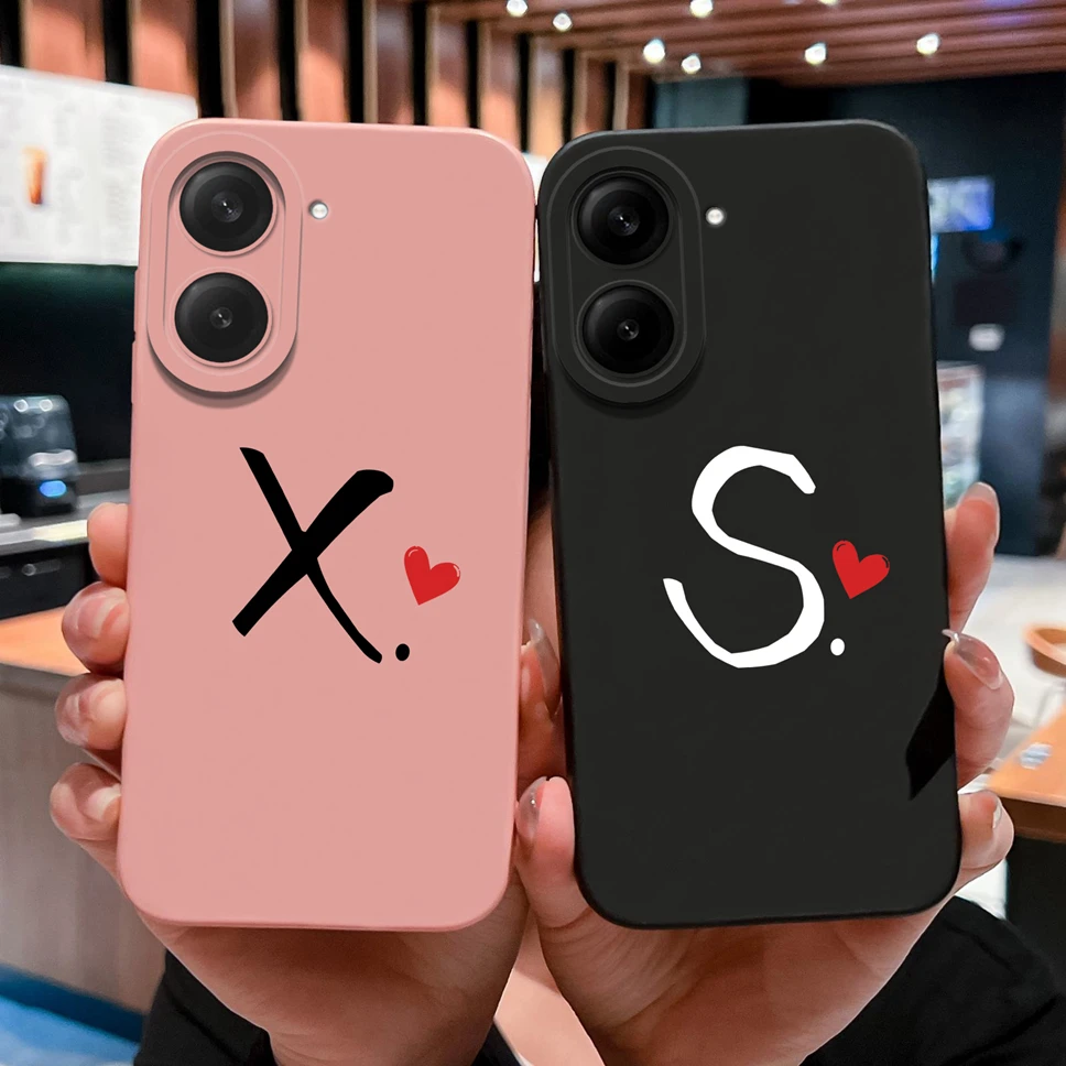 Love Letter Simple Style Shockproof Silicone Bumper Case with Camera Protection