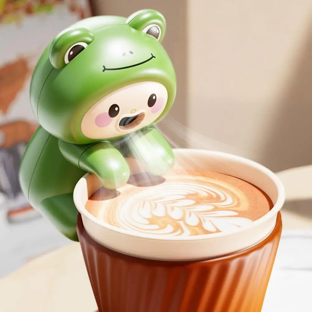 Cartoon Animal-Themed Mini Electric Cooling Fan for Safe and Quiet Baby Feeding